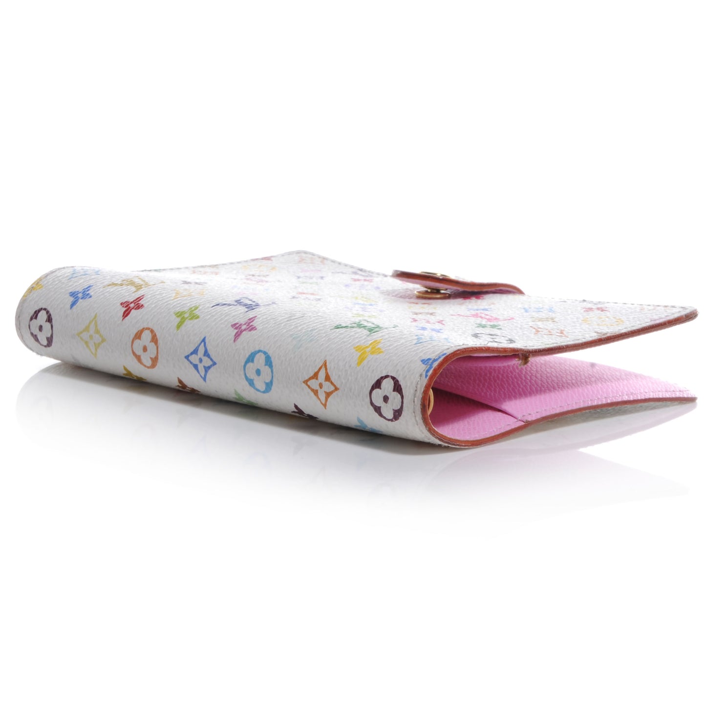 Monogram Multicolor Small Ring Agenda Cover White