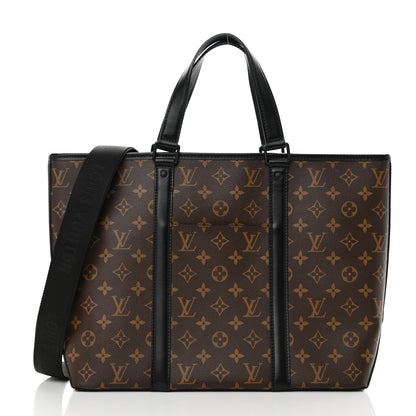 Louis Vuitton Monogram Macassar Weekend Tote PM 3 of 11
