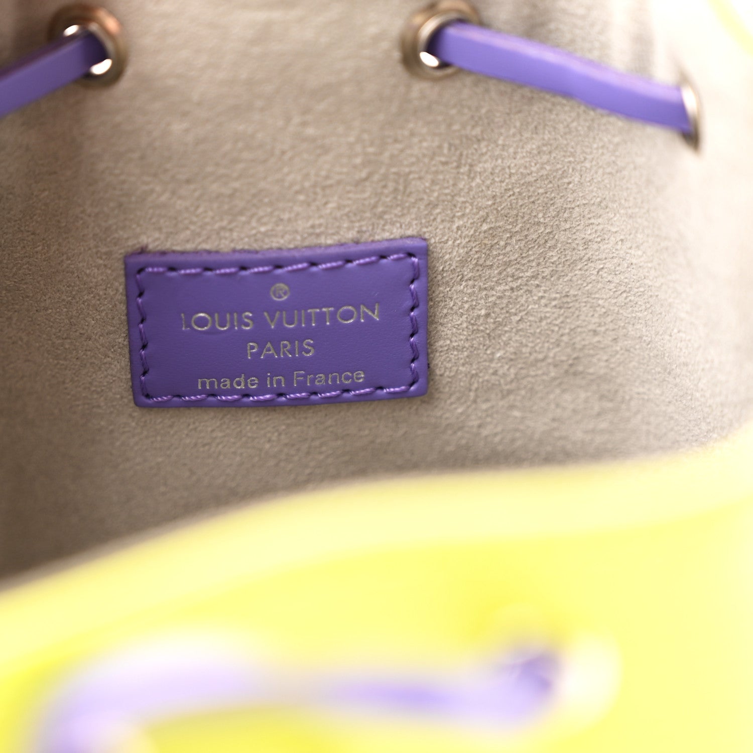 Louis Vuitton Epi Nano Noe Acid Yellow 6 of 11