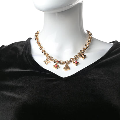 Louis Vuitton Monogram Hide and Seek Necklace Gold 2 of 6