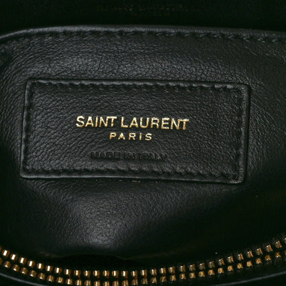 Saint Laurent Calfskin Y Quilted Monogram Small Loulou Chain Satchel Leopard 7 of 14