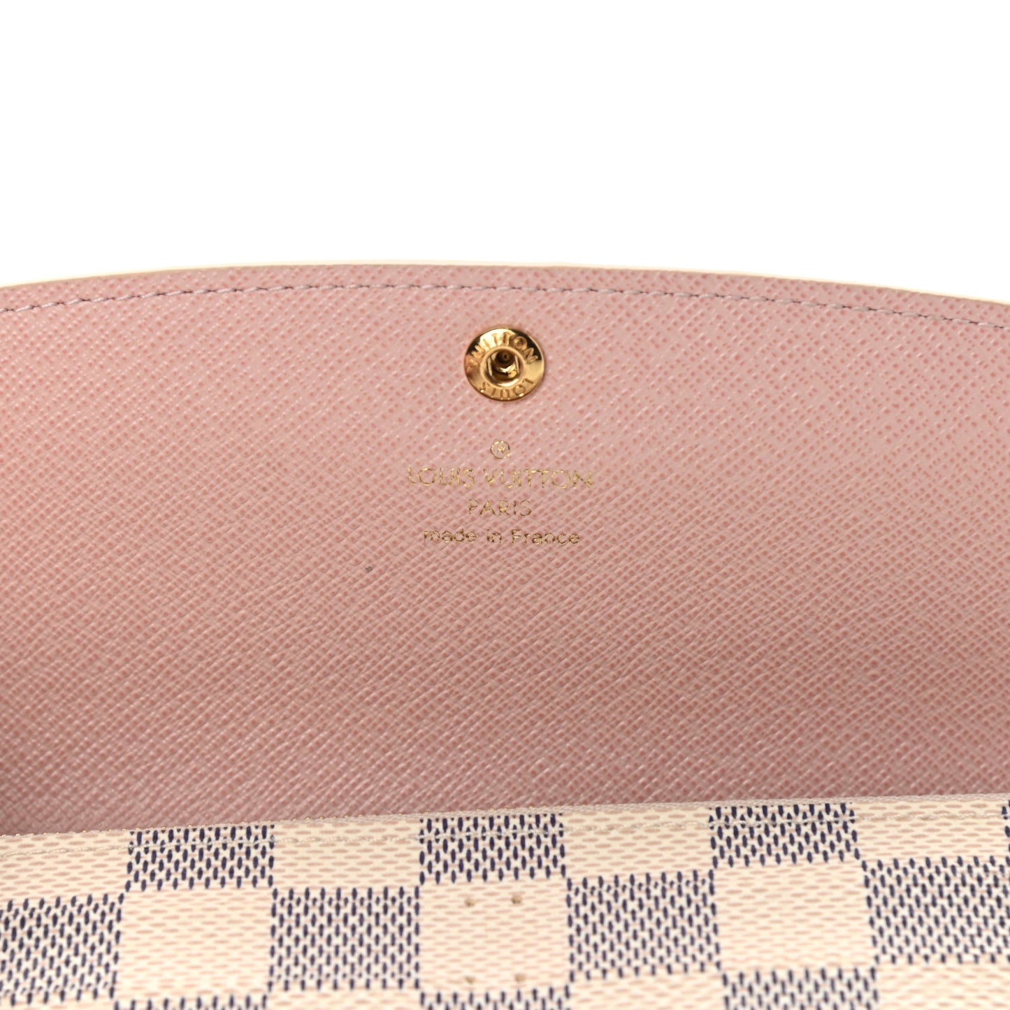 Damier Azur Emilie Wallet Rose Ballerine