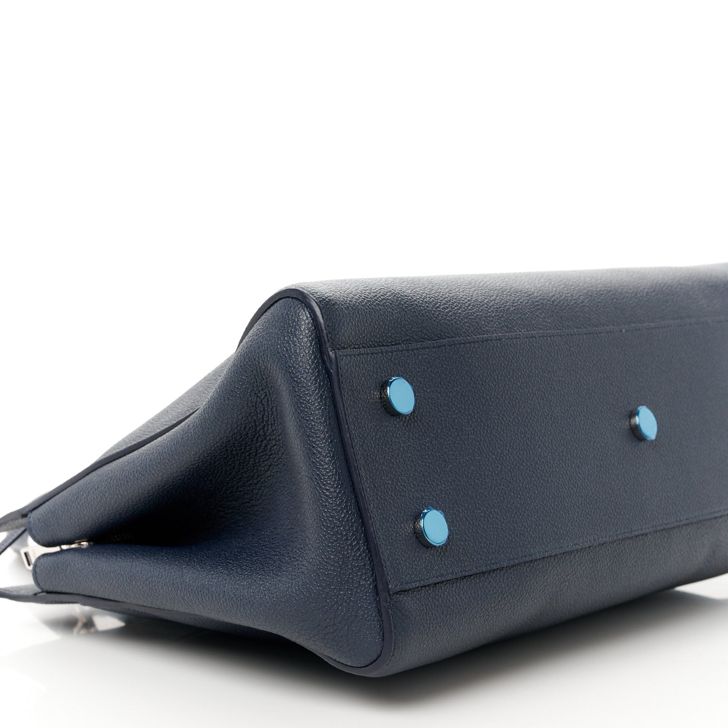 Saint Laurent Calfskin Medium Rive Gauche Cabas Navy Blue 9 of 10
