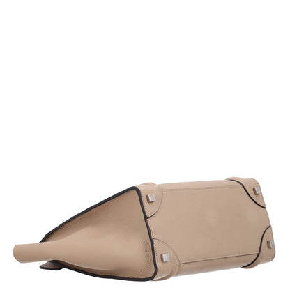 Celine Drummed Calfskin Micro Luggage Dune 4 of 10