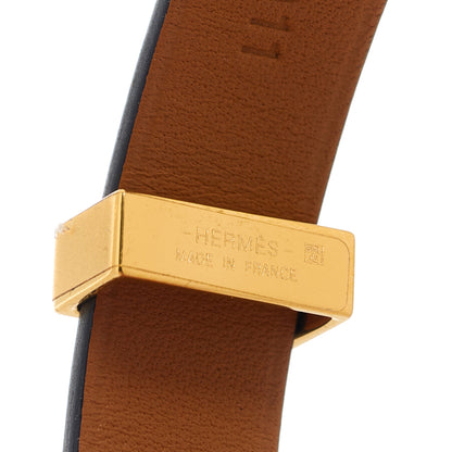 Hermes Swift Mini Dog Double Tour Bracelet Bleu du Nord 4 of 5