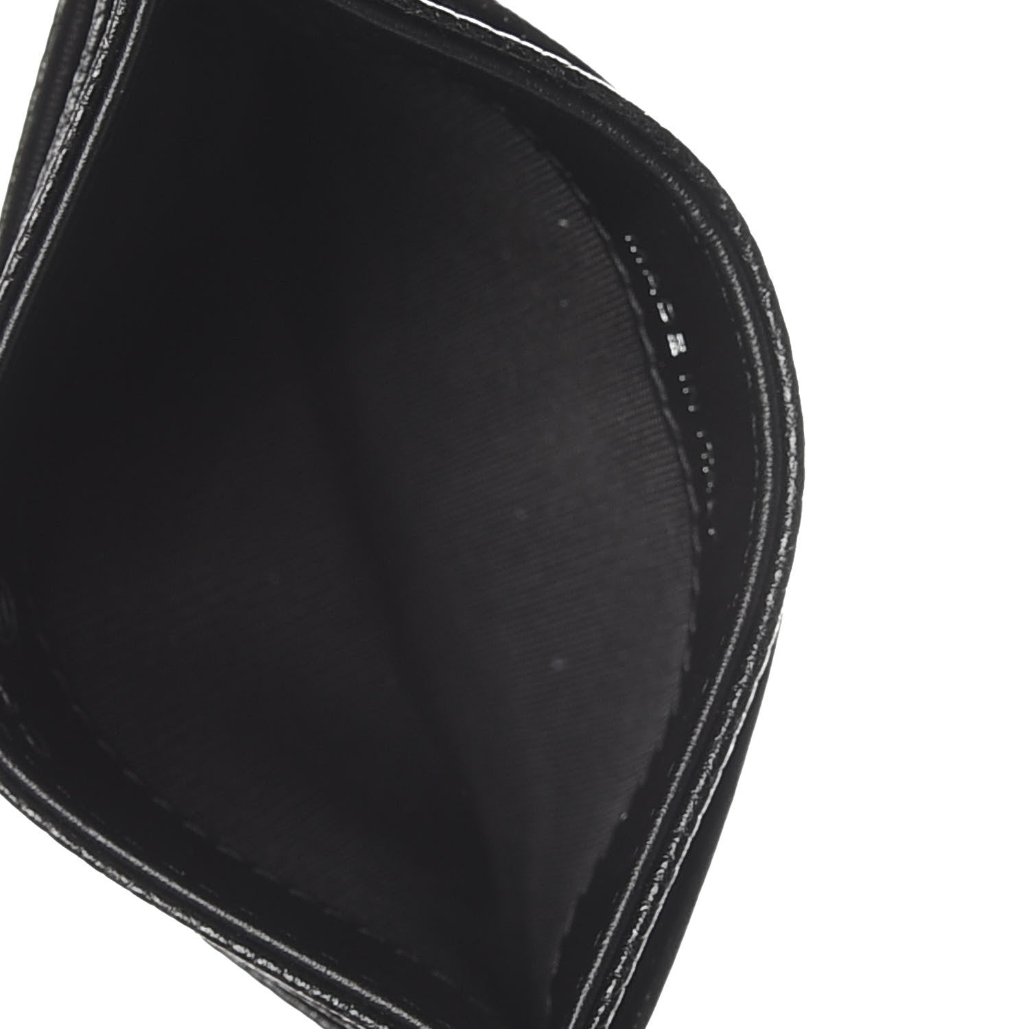 Chanel Caviar Camellia Embossed Card Holder Black 5 of 9