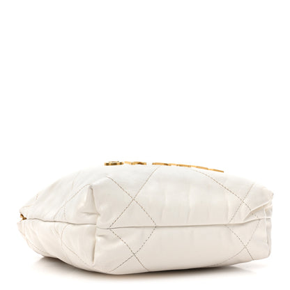 Chanel Shiny Calfskin Quilted Mini Chanel 22 White 4 of 13