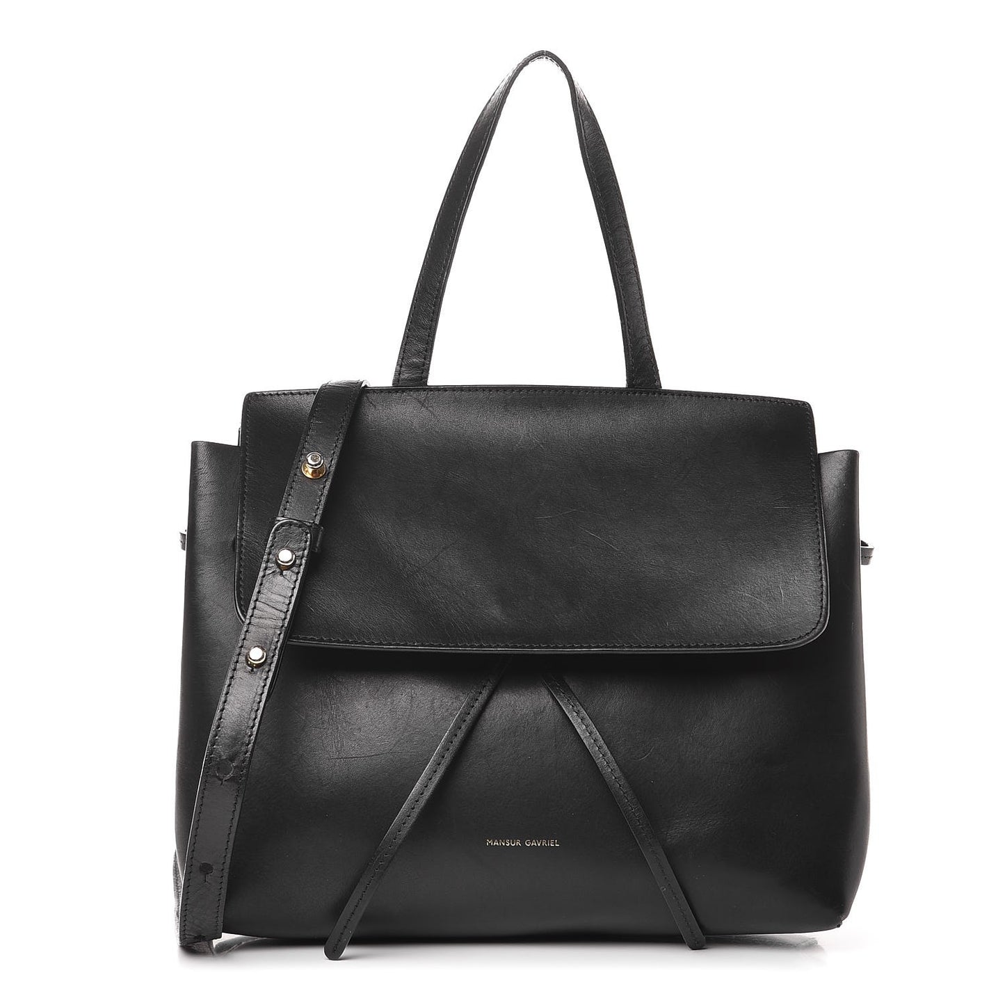 Calfskin Mini Lady Bag Black Flamma
