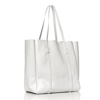 Balenciaga Veau Baltimore Double Sided Small Everyday Tote Optic White Black 3 of 12