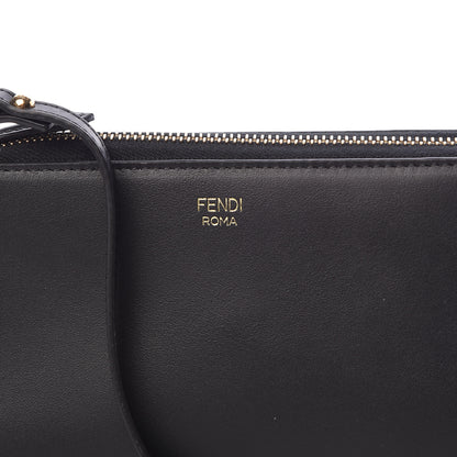 Fendi Vitello Baltico Mini Pouch Crossbody Pouch Black 10 of 11