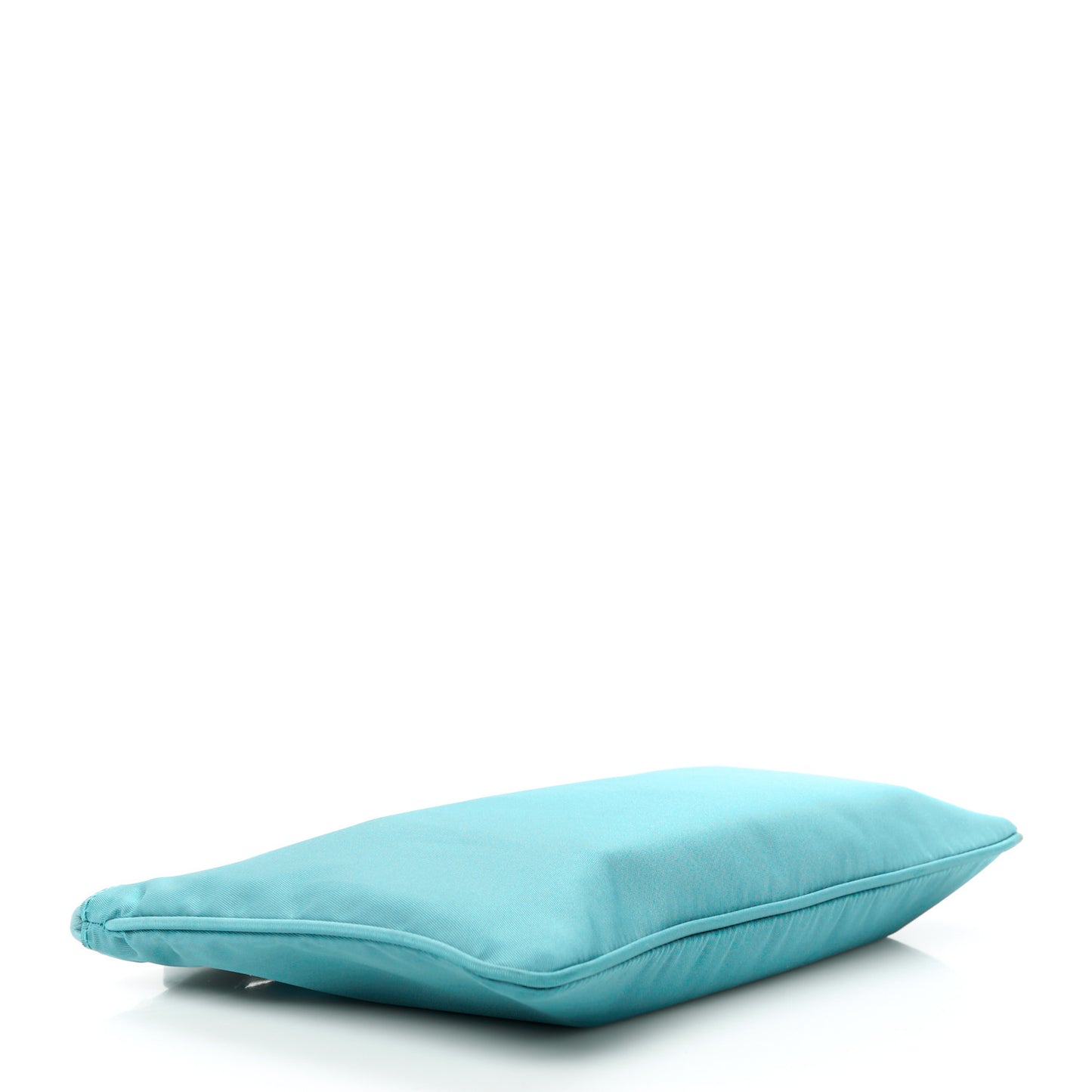 Tessuto Nylon Saffiano Wristlet Turchese