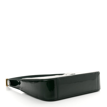 Saint Laurent Patent Le 5 A 7 Hobo Dark Leaf 4 of 10