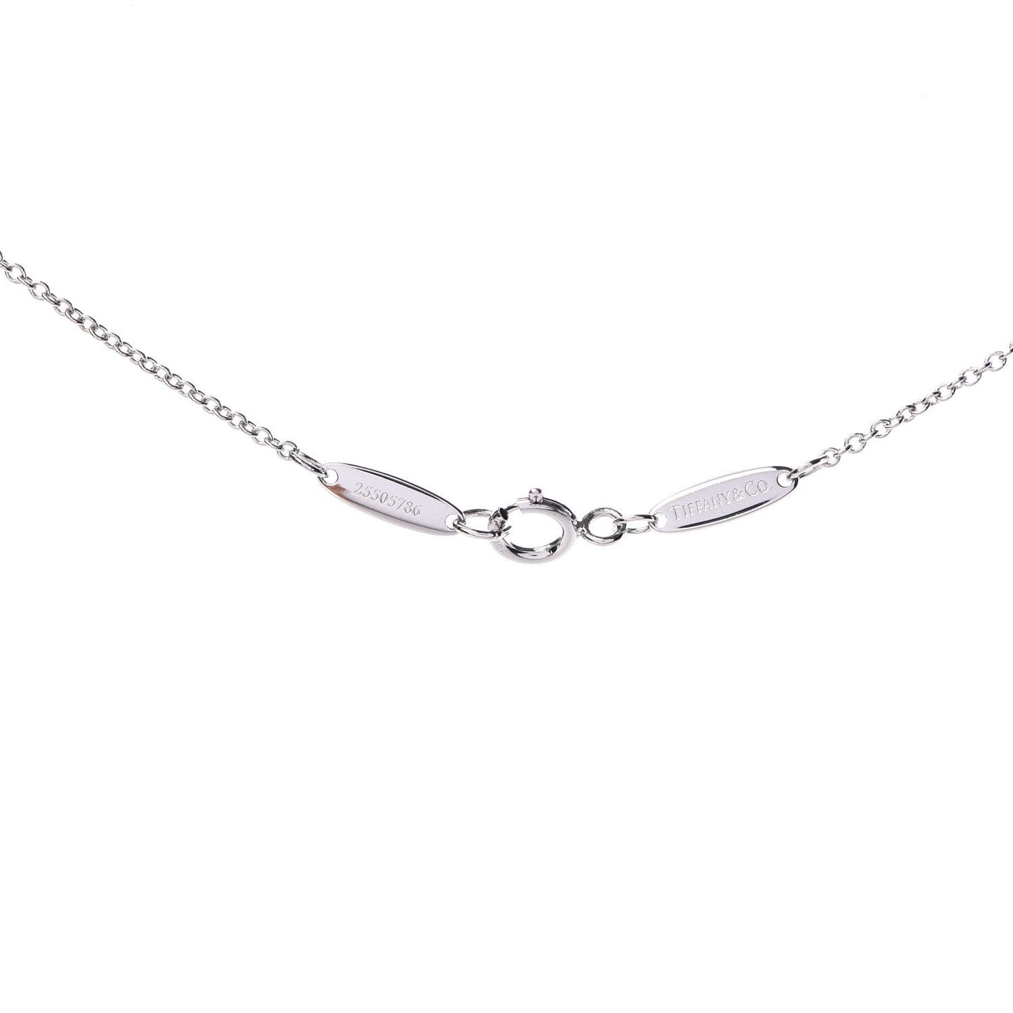 Platinum Diamond .43ct Elsa Peretti Diamonds by the Yard Pendant Necklace