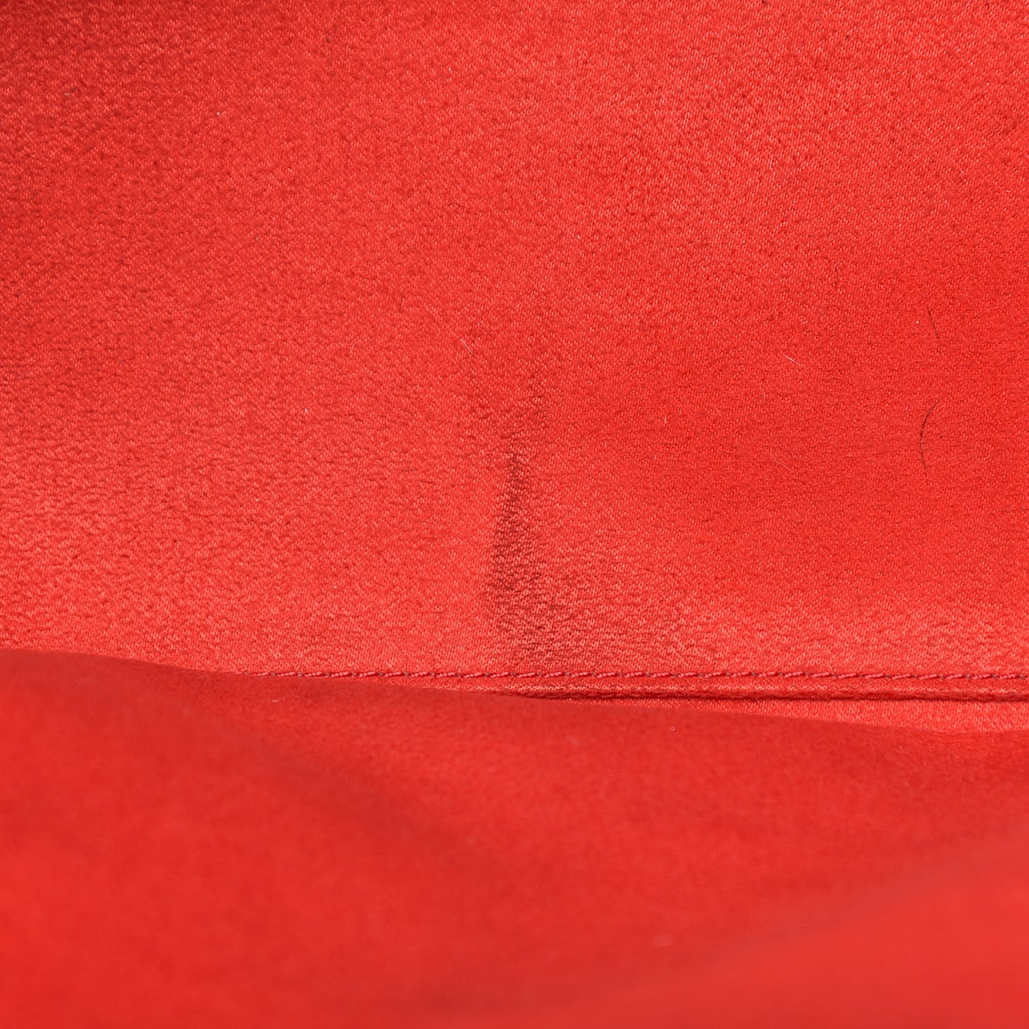 Drummed Calfskin Mini Luggage Red