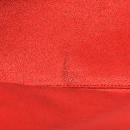 Celine Drummed Calfskin Mini Luggage Red 19 of 21