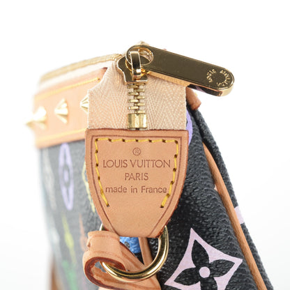 Louis Vuitton Monogram Multicolor Pochette Accessories Black 6 of 8