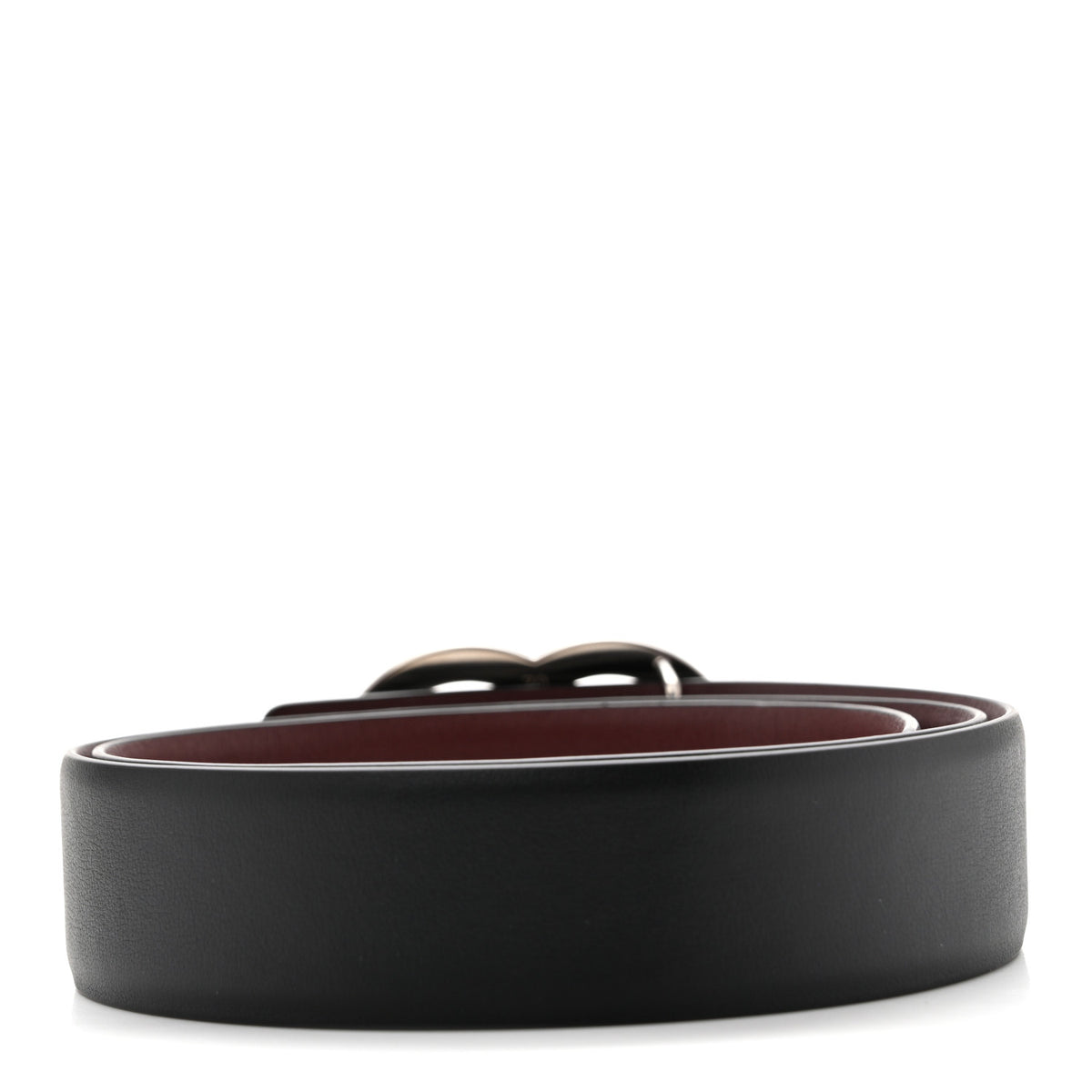 Calfskin CC Reversible Belt 70 Black Burgundy