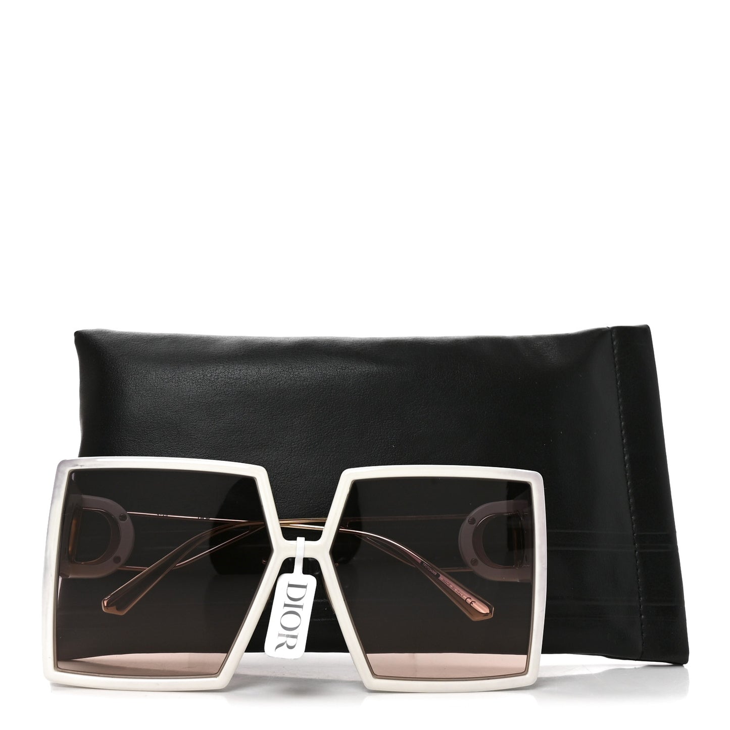 Square 30 Montaigne SU Sunglasses White