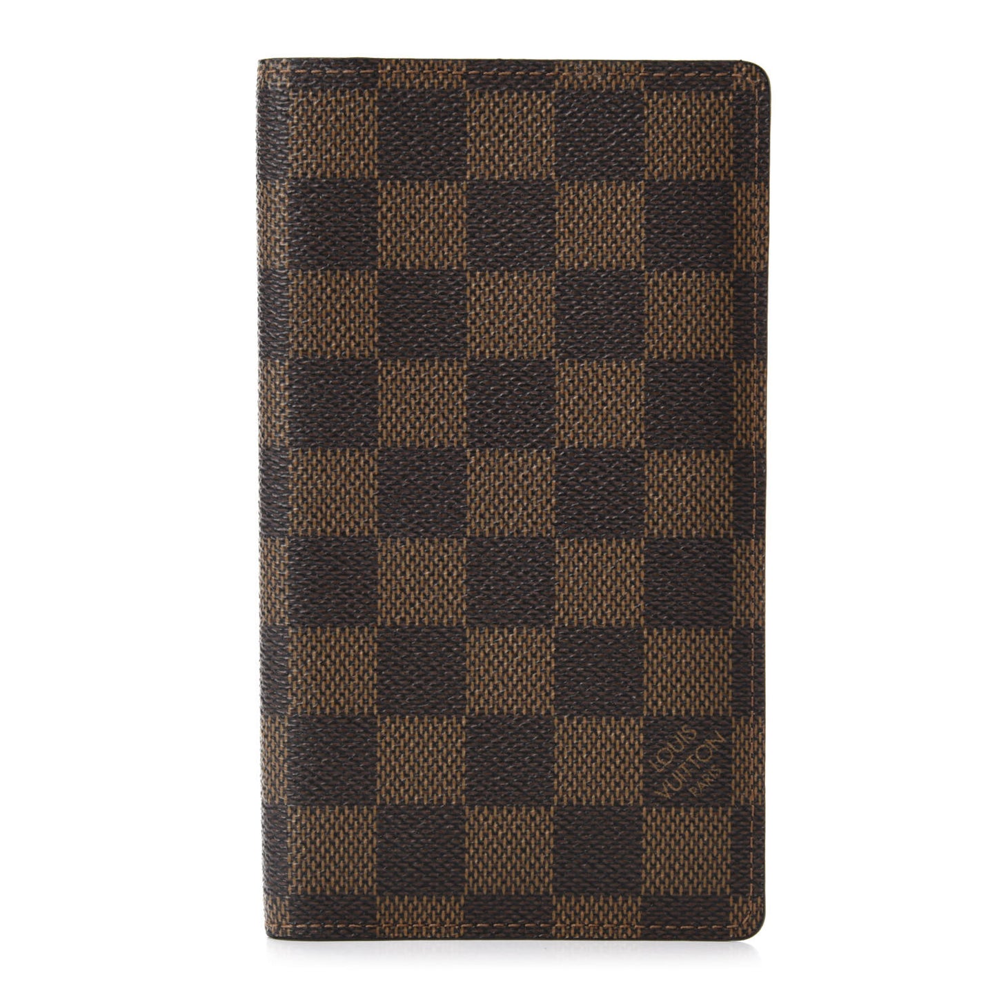 Damier Ebene Checkbook Cover Wallet