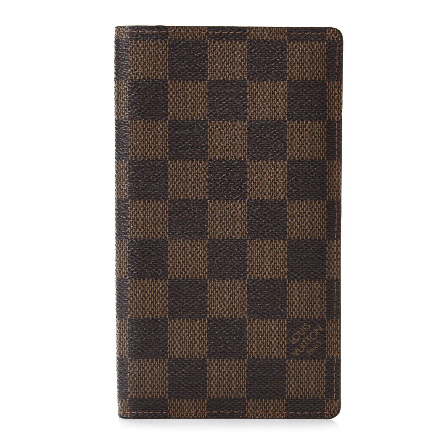 Louis Vuitton Damier Ebene Checkbook Cover Wallet 1 of 7
