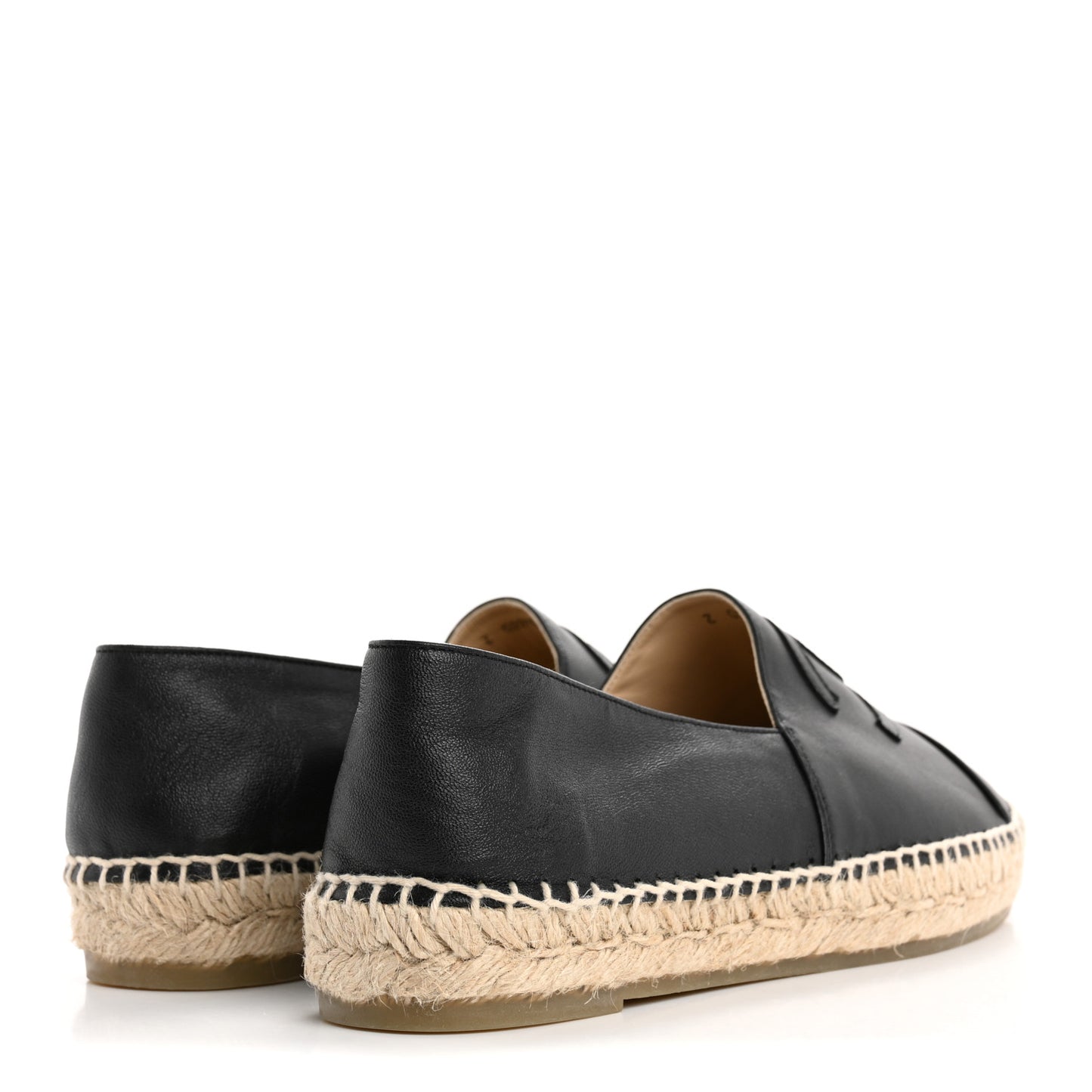 Lambskin CC Espadrilles 40 Black