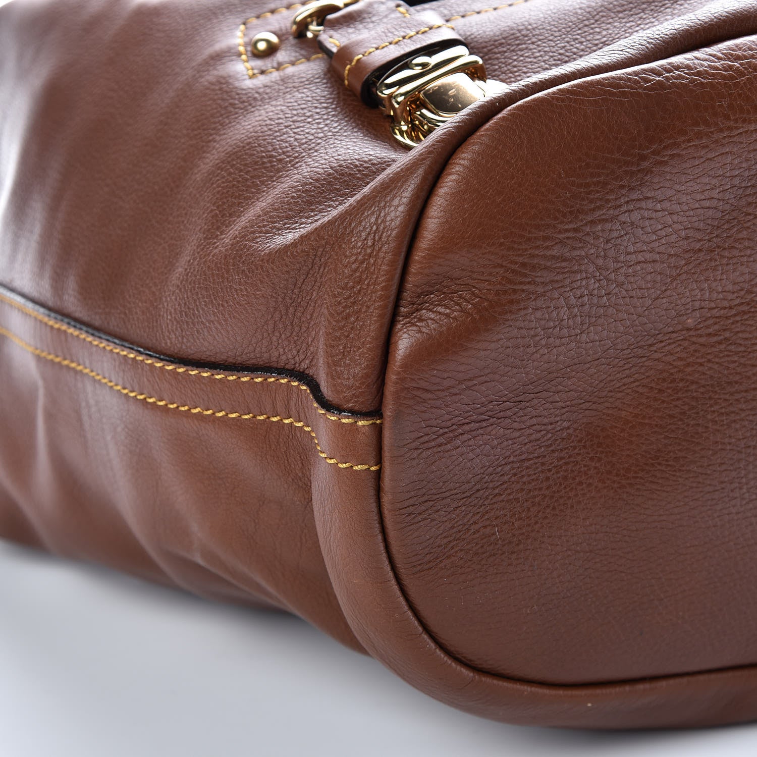 Marc Jacobs Calfskin Eggshell Hobo Cognac 5 of 9