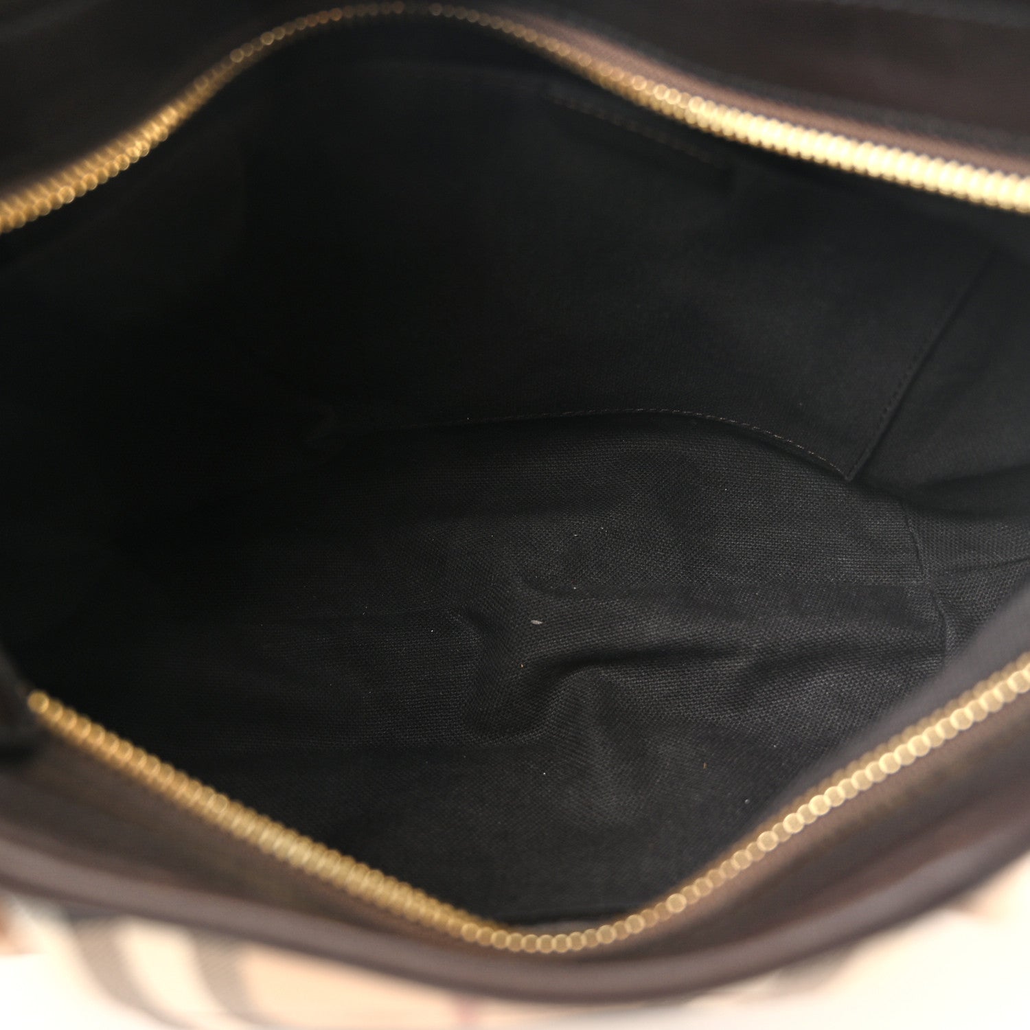 Burberry Haymarket Check Small Brooklyn Hobo Brown 5 of 11