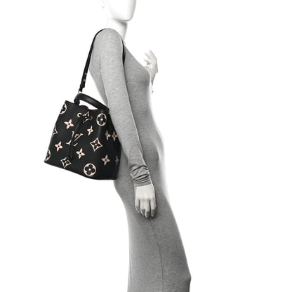 Louis Vuitton Empreinte Monogram Giant Neonoe MM Black Beige 2 of 14