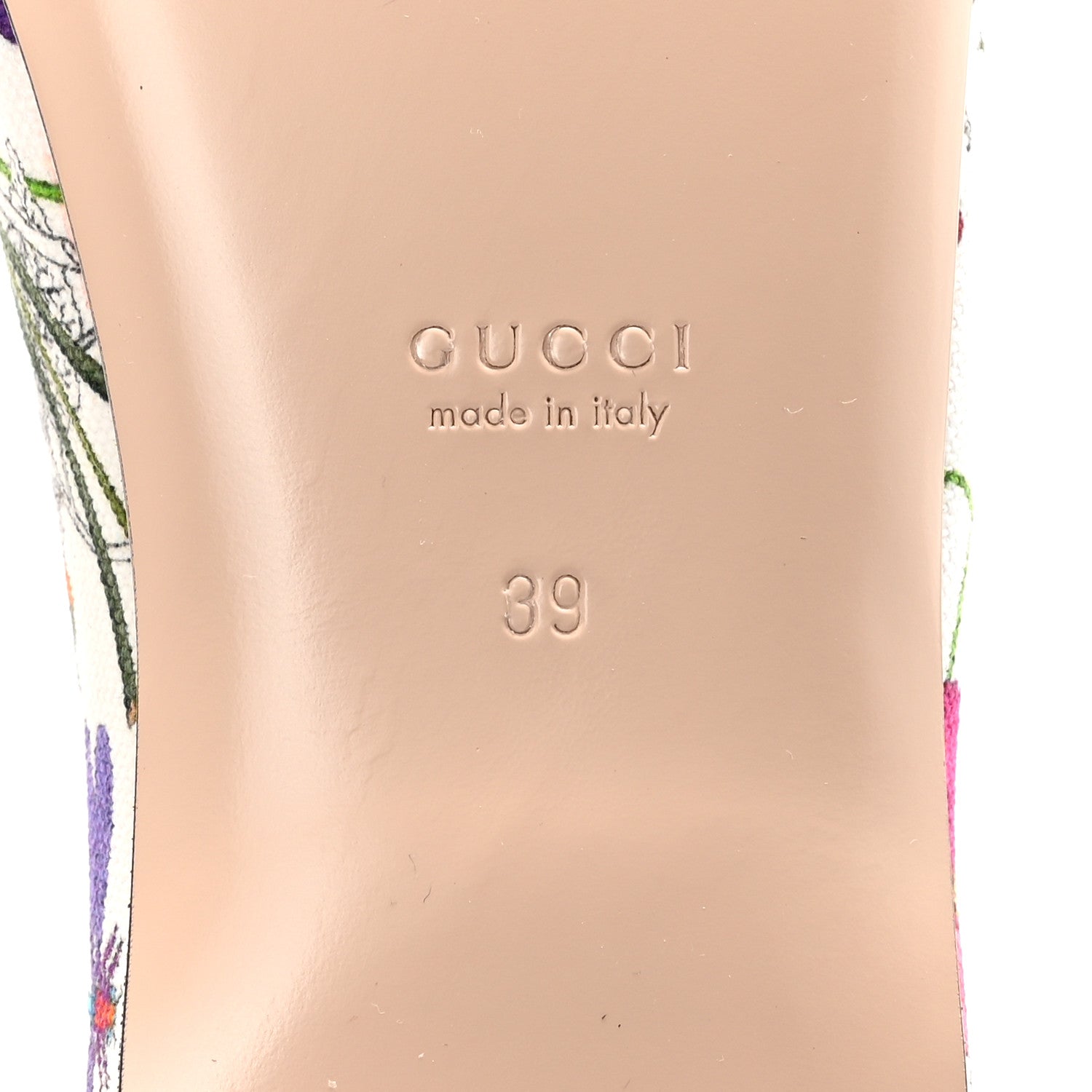 Gucci Sepang Flora Faded Canvas GG Marmont Ballerina Flats 39 White Multicolor Knit Rose 7 of 10