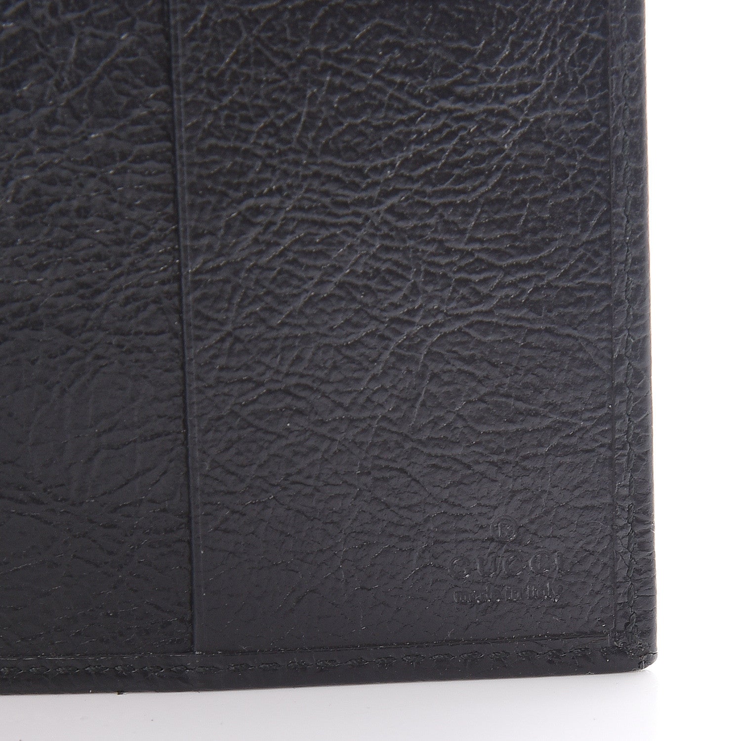 Gucci Fluffy Calfskin Morpheus Passport Case Black 6 of 8