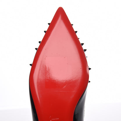 Christian Louboutin Patent Goldoflat Spikes Flats 35.5 Black 10 of 12