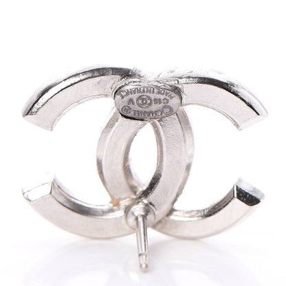 Chanel Crystal CC Earrings Silver 4 of 5