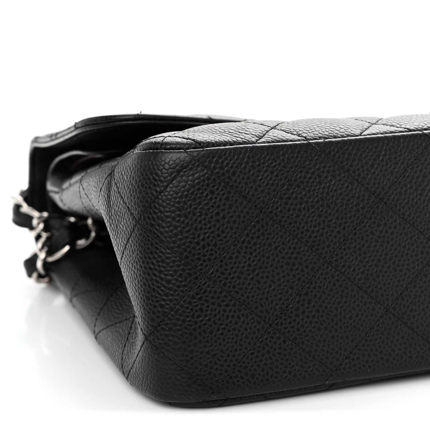 Chanel Caviar Quilted Jumbo Double Flap Black 9 of 13