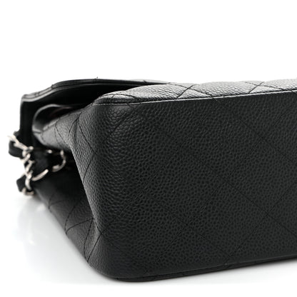 Chanel Caviar Quilted Jumbo Double Flap Black 9 of 13