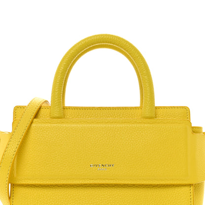 Givenchy Grained Calfskin Nano Horizon Satchel Yellow 4 of 11