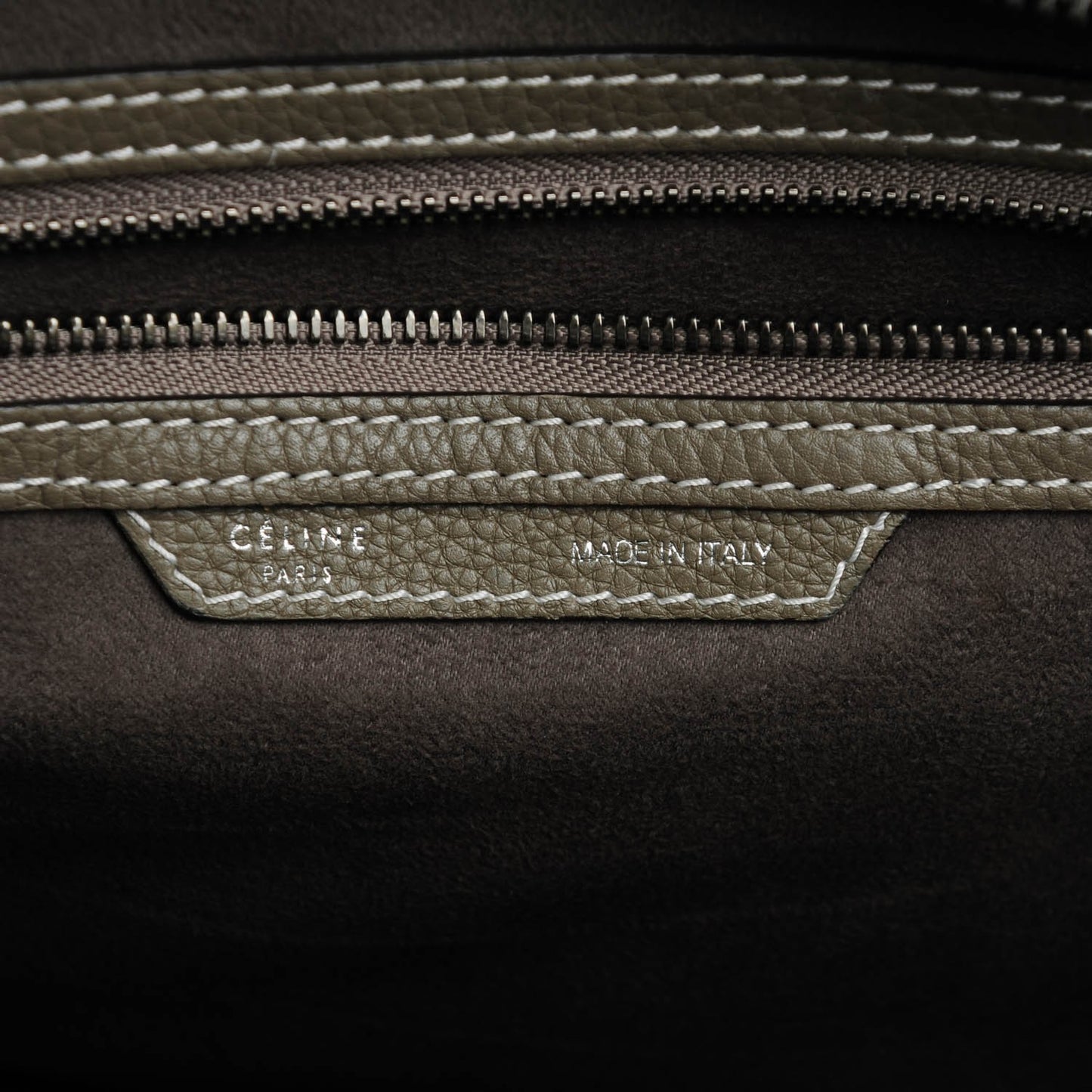 Drummed Calfskin Mini Luggage Souris