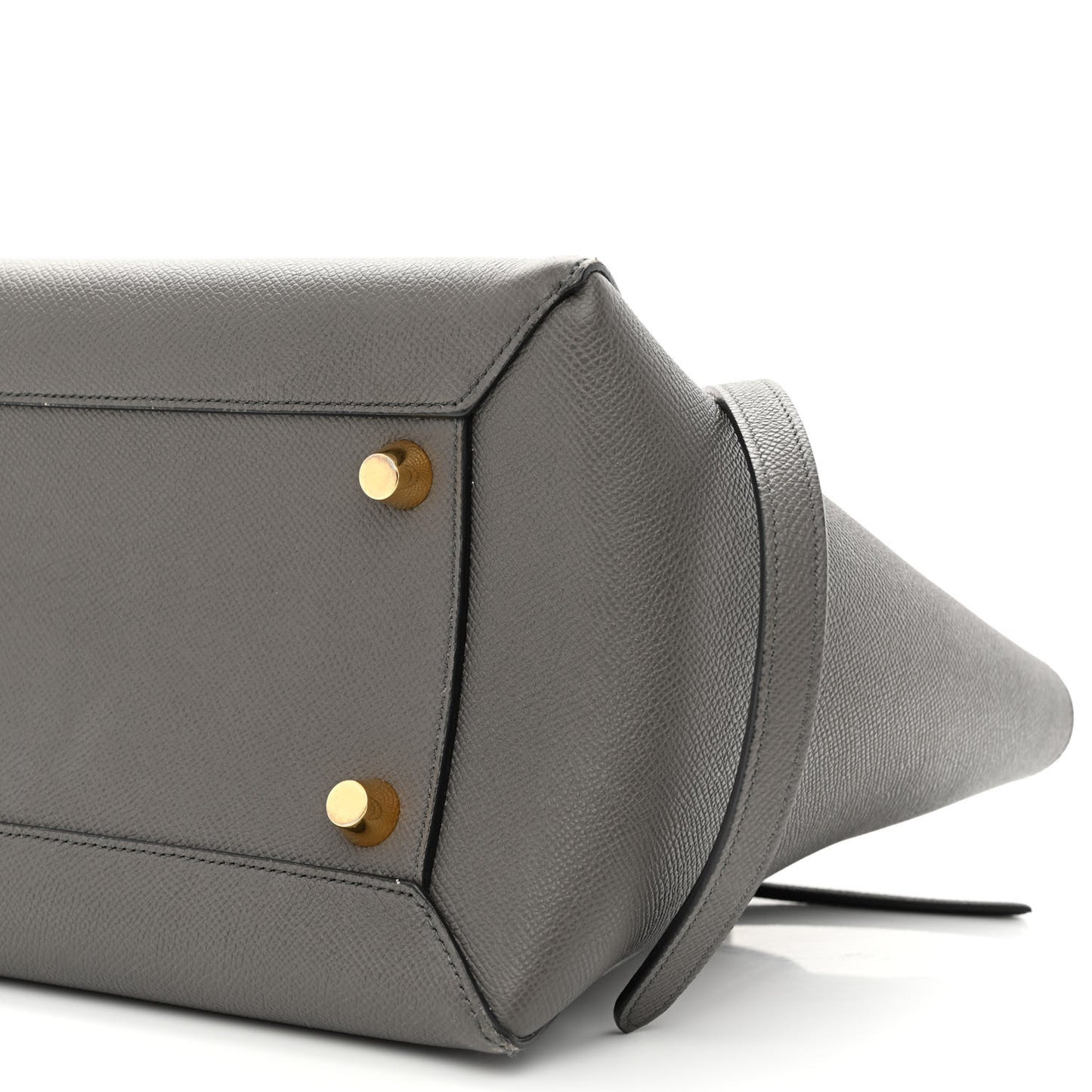 Grained Calfskin Mini Belt Bag Grey
