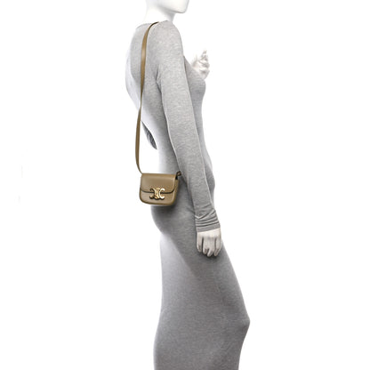 Celine Shiny Calfskin Mini Triomphe Olive 2 of 10