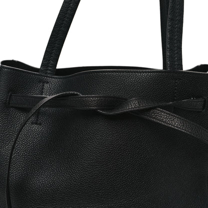 Celine Soft Grained Calfskin Medium Belt Cabas Phantom Black 8 of 13