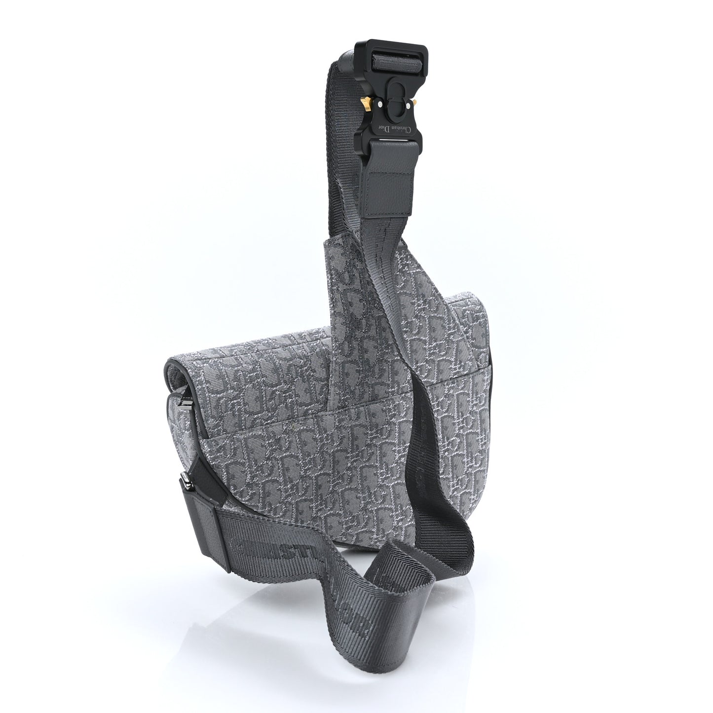 Oblique Mens Saddle Bag Grey