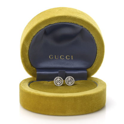 Gucci 18K White Gold Diamond Icon Twirl Stud Earrings 6 of 6