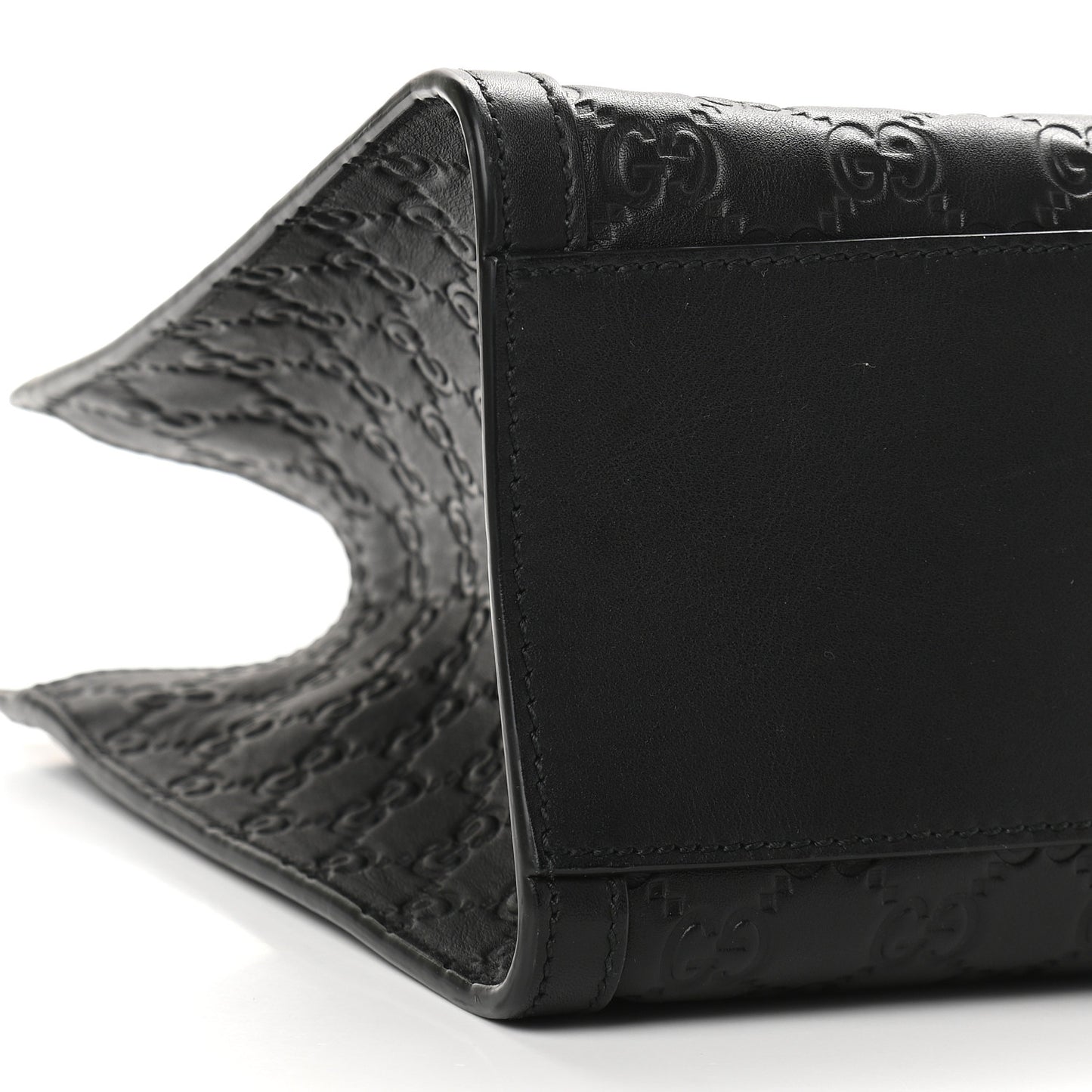 Guccissima Medium Padlock Tote Black
