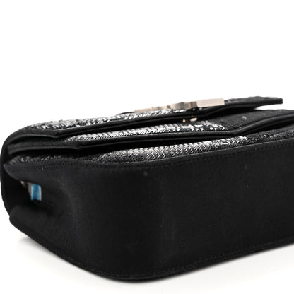 Saint Laurent Sequin Matelasse Chevron Monogram Small Sulpice Black 8 of 11