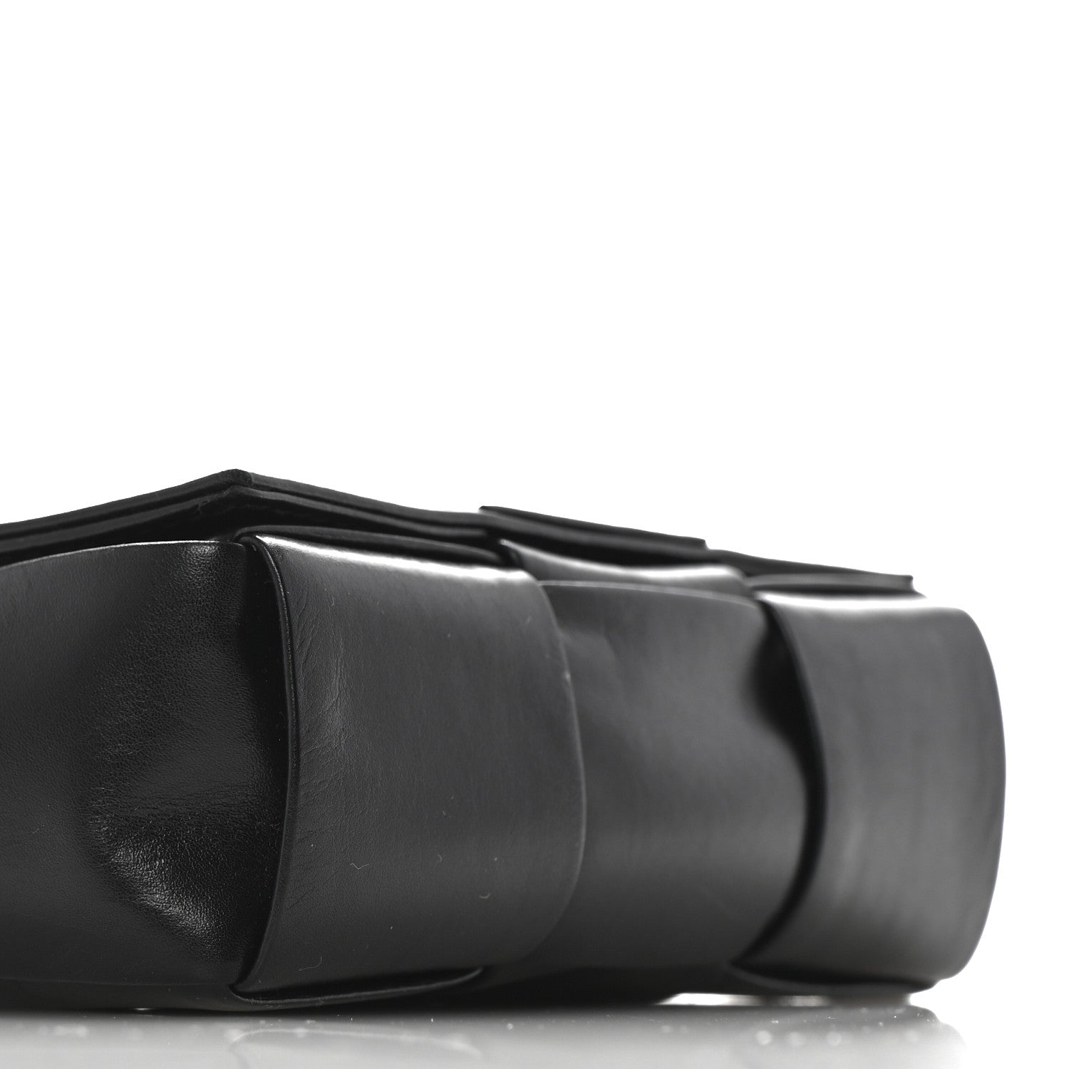 Bottega Veneta Lambskin Maxi Intreccio Candy Cassette Crossbody Bag Black 8 of 11