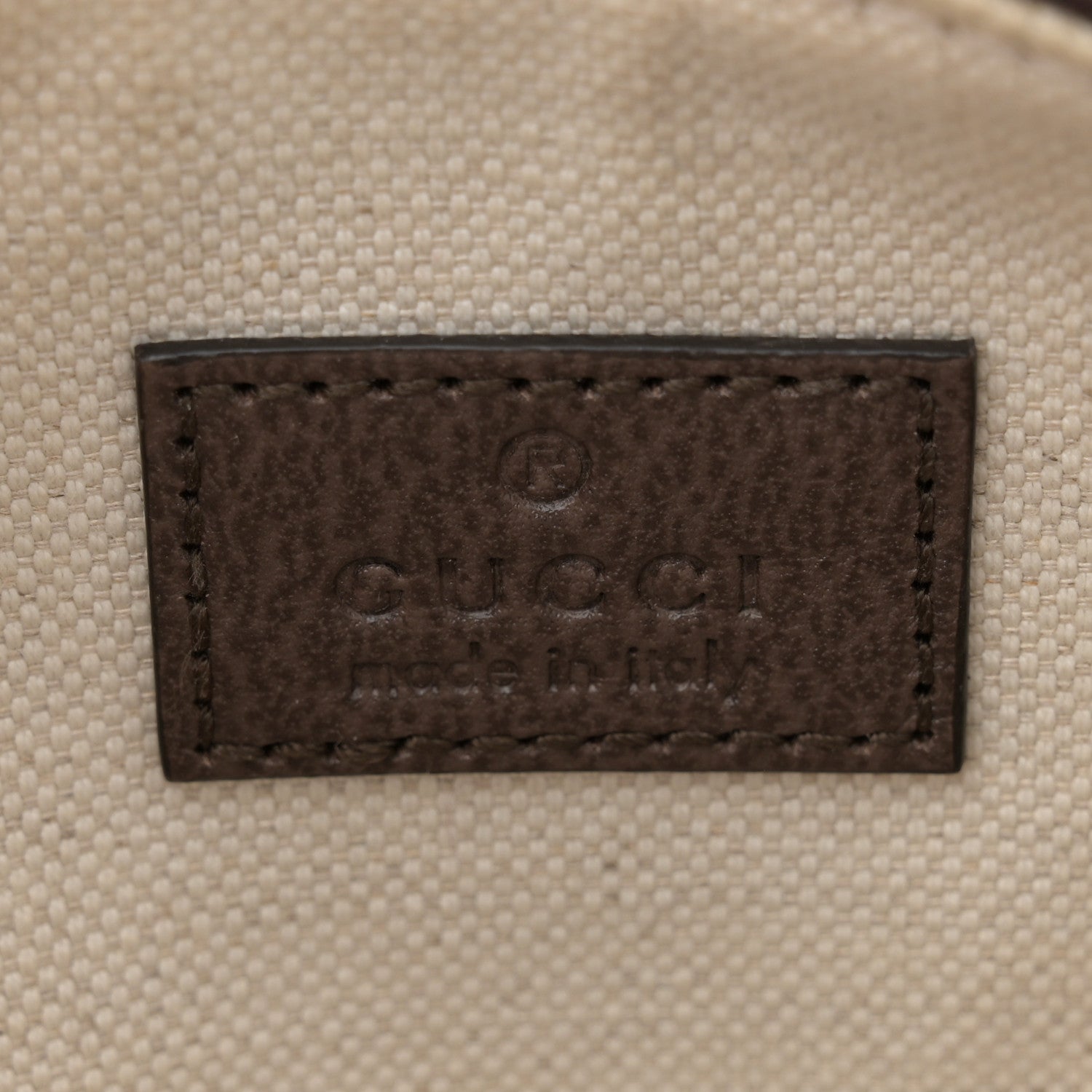 Gucci GG Supreme Monogram Textured Dollar Calfskin Web Super Mini Ophidia Top Handle Bowler Bag Beige Ebony New Acero 6 of 12