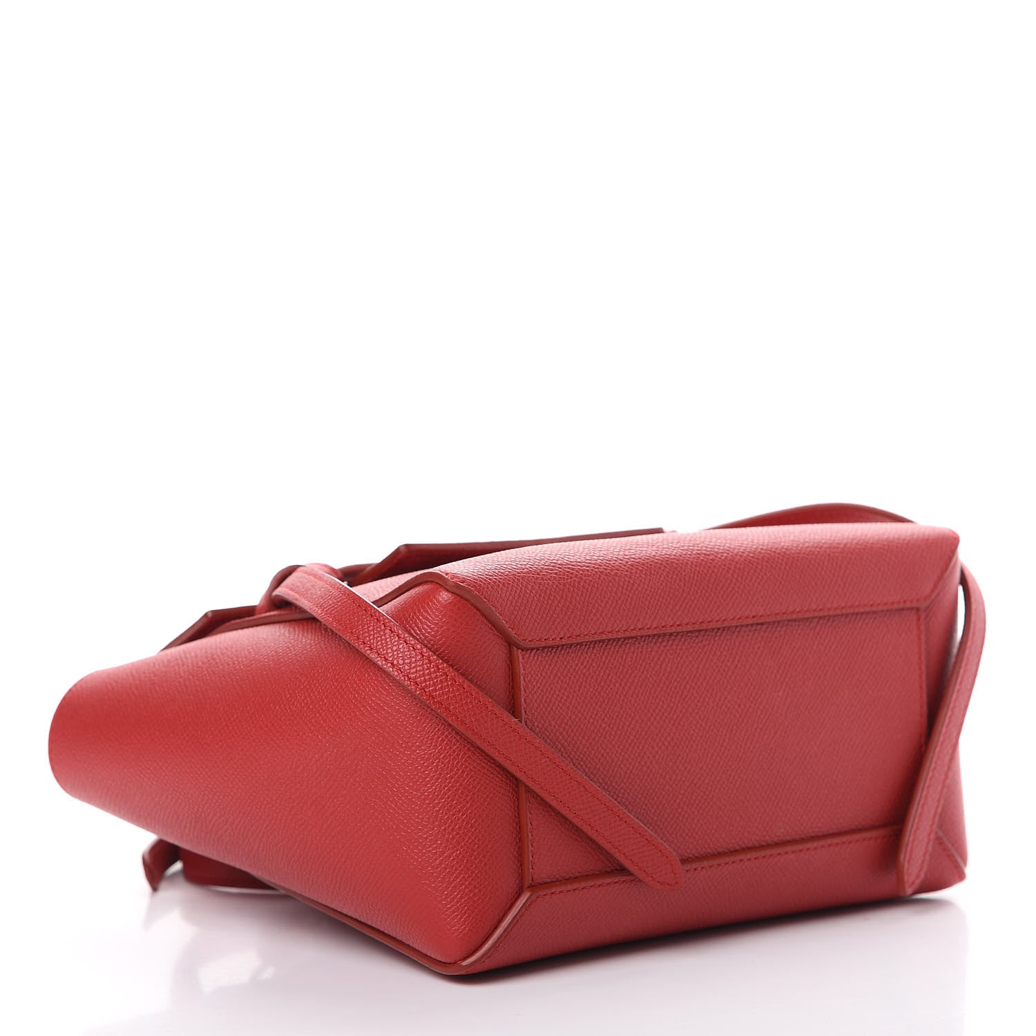 Celine Grained Calfskin Nano Belt Bag Coquelicot 3 of 9