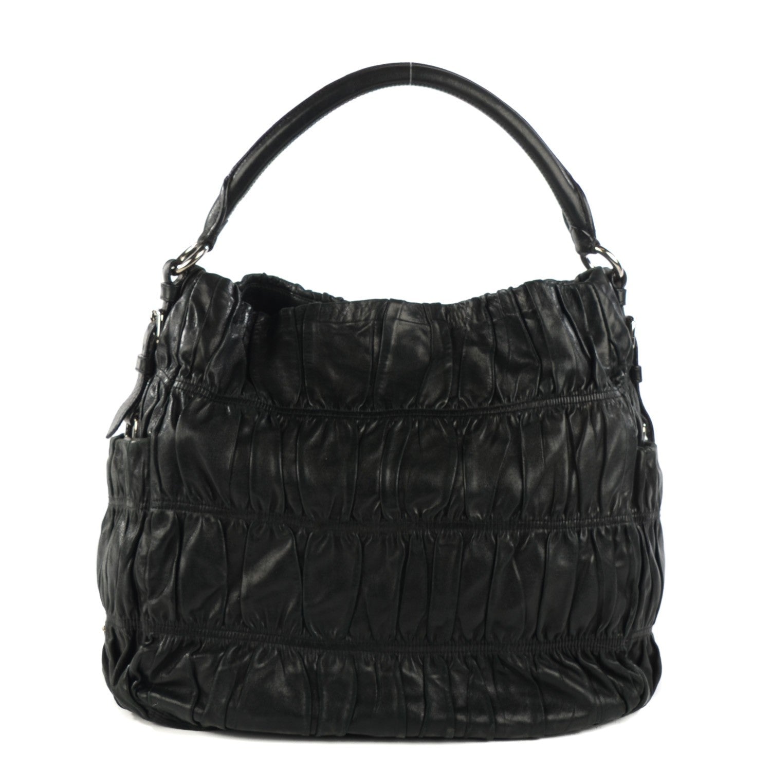 Prada Nappa Gaufre Hobo Nero Black 1 of 8