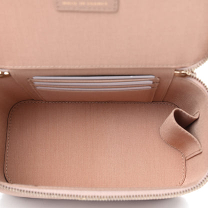 Chanel Lambskin Quilted Small Top Handle Vanity Case With Chain Beige 5 of 9