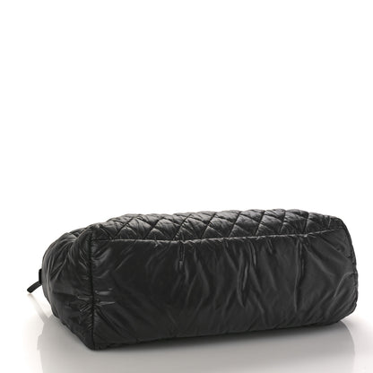 Chanel Nylon Quilted Large Coco Cocoon Reversible Tote Black 4 of 9