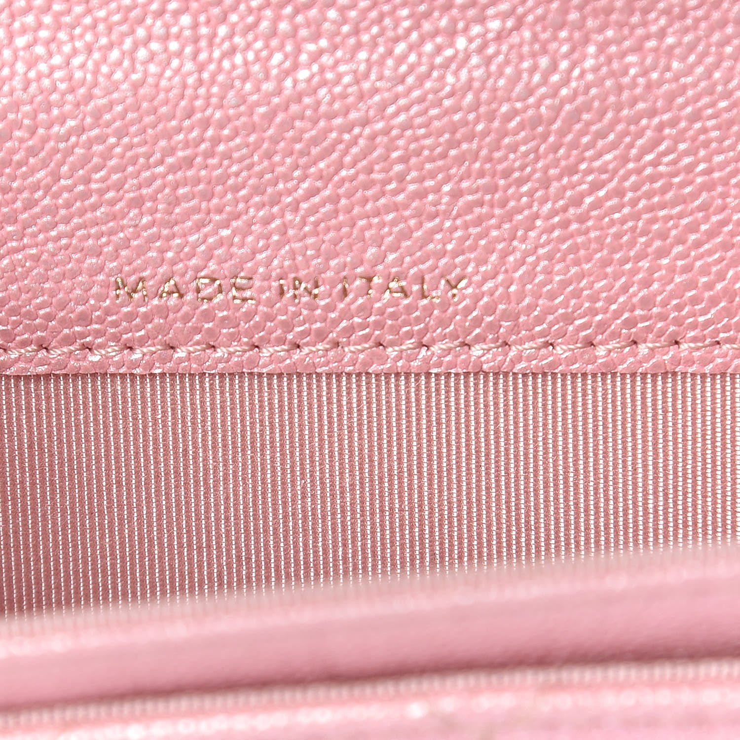 Chanel Iridescent Caviar Quilted Flap Card Holder Rose Pink 7 of 9